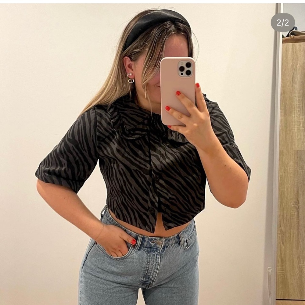 Nastygal zebra top